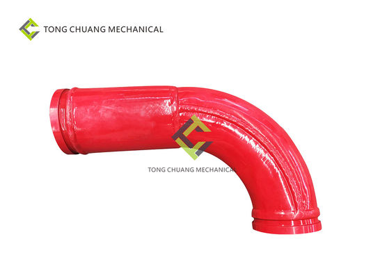 comprare Gomito gemellato allungato 125*R275-90°+211mm della parete della conduttura della pompa per calcestruzzo online manufacture