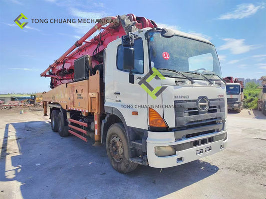 comprare Camion utilizzato sany della pompa per calcestruzzo dei 49 tester Ri-fabbricato con il telaio di HINO online manufacture