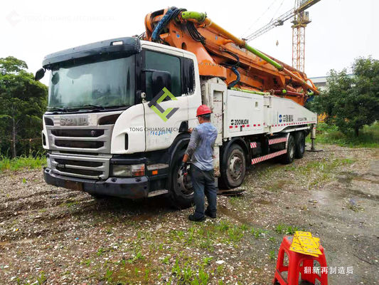 8×4 ha usato i telai di Scania del camion della pompa per calcestruzzo ha utilizzato la pompa concreta dell'asta