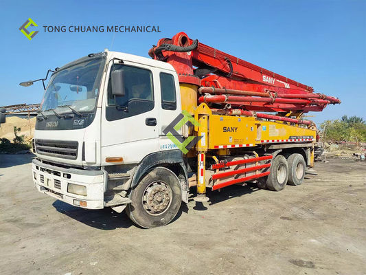 Nel 2010 l'industria pesante 37 di Sany misura il camion con un contatore di Isuzu Second Hand Concrete Pump