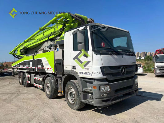 Camion concreto utilizzato Remanufactured dell'asta di Zoomlion 56 metri di pompa per calcestruzzo installata