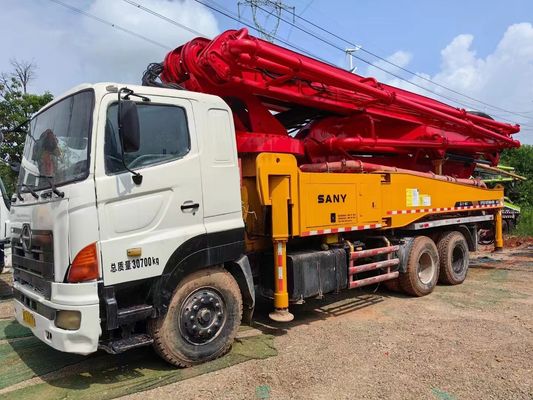 Nel 2012 Sany HINO Chassis 46 Meter Concrete Pump Truck 5 cilindri e 5 alberi
