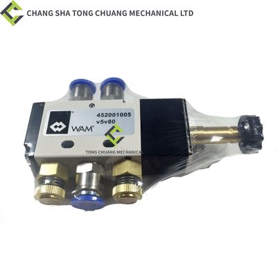 Componenti di ricambio per autoveicoli a pompa per calcestruzzo Zoomlion Valvola direzionale elettromagnetica V5V80 con bobina elettromagnetica (220V)
