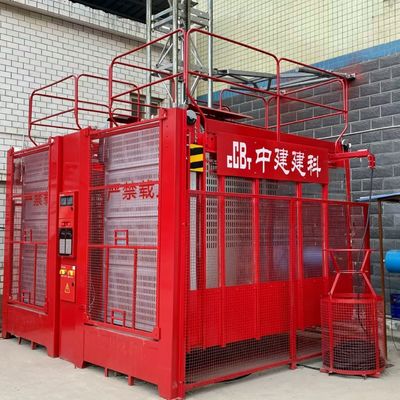SC100 Macchine da costruzione Rossa Alta velocità Frequenza variabile Elevatore di merci intelligente Elevatore di costruzione