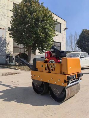 BM60 Camminare dietro un piccolo tamburo singolo Vibratore Asfalto Road Roller
