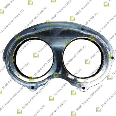 Piastra per occhiali SY260, Piastra per occhiali resistente all'usura, Piastra per occhiali per trasporto calcestruzzo, Piastra per occhiali per bocca di scarico, Piastra per occhiali con anello di taglio abbinato, Piastra per occhiali resistente all'usura ad alta pressione